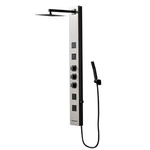 BWE 2-Jet Modern Shower Panel Tower System With Rainfall Shower Head ...