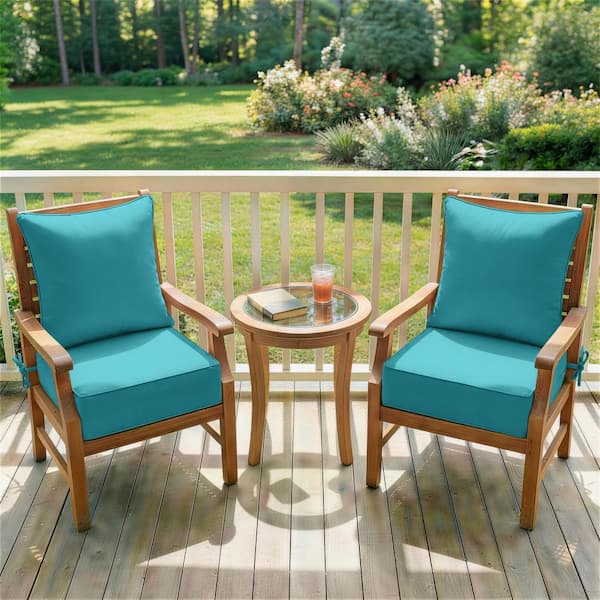 WNP 24 in. x 24 in. (Set of 2) Outdoor Chair Cushion Set Premium