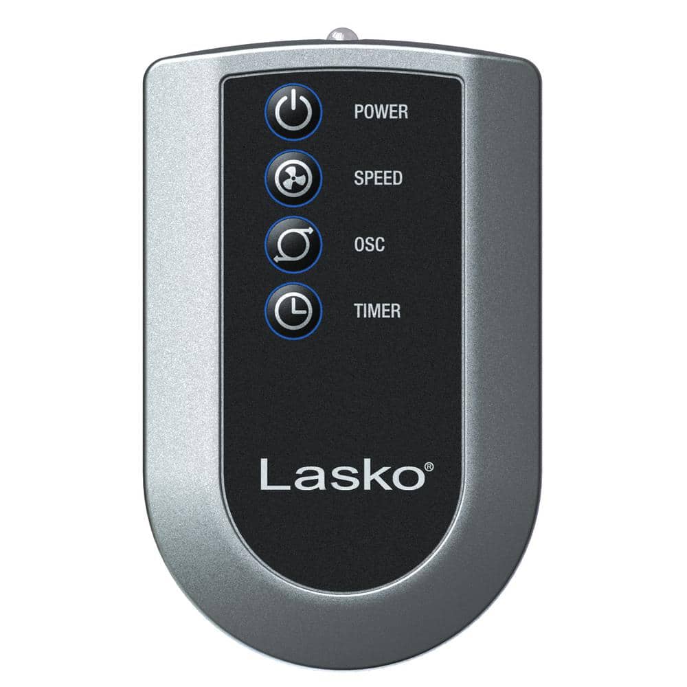 Lasko 32" Black Oscillating Tower Fan with Remote Control