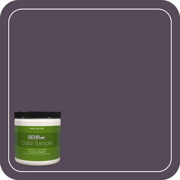 BEHR PREMIUM PLUS 8 oz. #BXC-51 Deep Mulberry Semi-Gloss Interior/Exterior Paint & Primer Color Sample