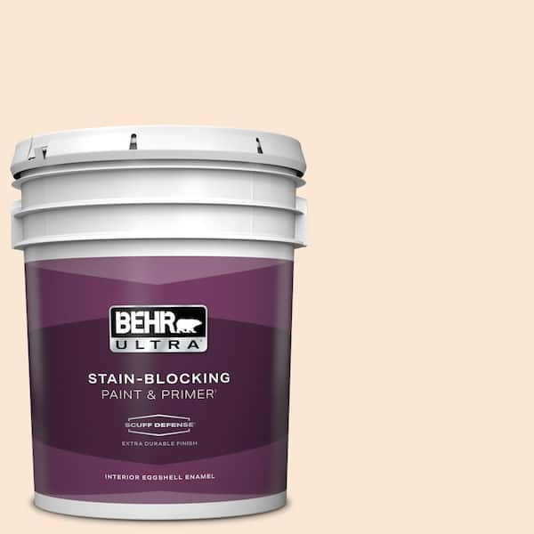 BEHR ULTRA 5 gal. #270C-1 Naive Peach Extra Durable Eggshell Enamel Interior Paint & Primer