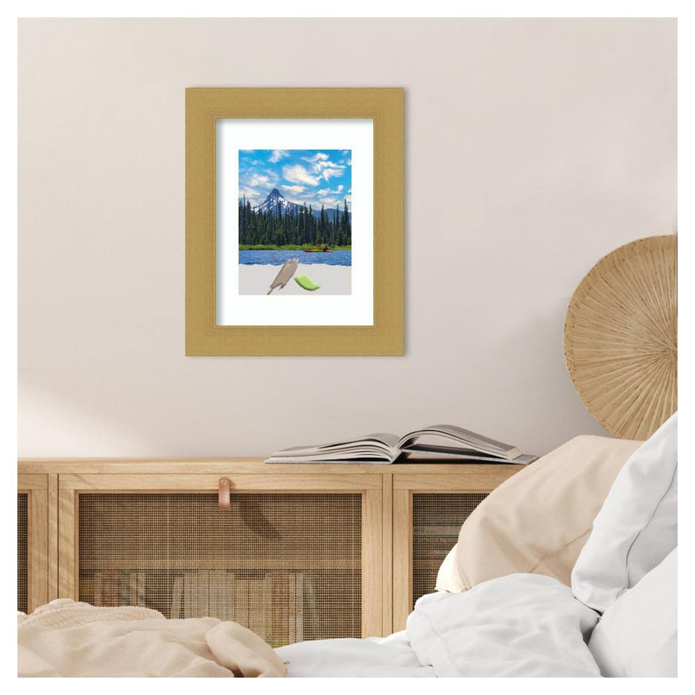 Grace Brushed Gold 8x10 Polystyrene Wall Picture Frame