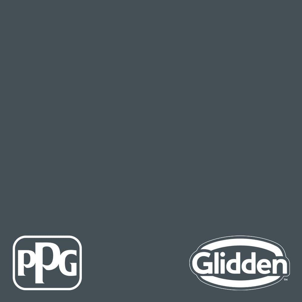 Glidden 8 oz. PPG10357 Obsidian Satin Interior Paint Sample PPG10357P