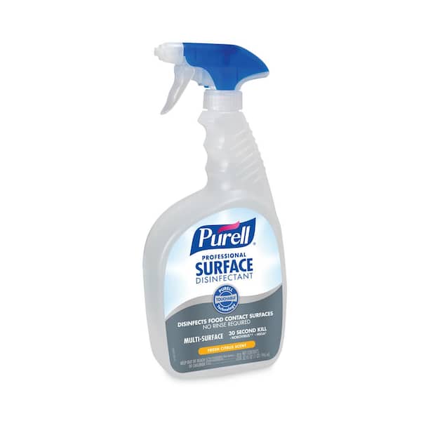 PURELL 32 oz. Fresh Citrus Professional Surface Disinfectant, Liquid, Spray Bottle (6-Pack)