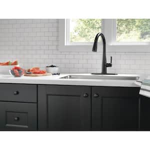 Essa Touch2O Single-Handle Pull-Down Sprayer Kitchen Faucet (Google Assistant, Alexa Compatible) in Matte Black