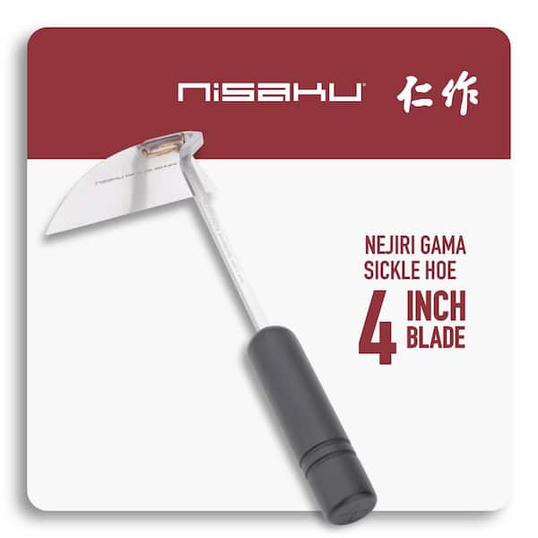 Nisaku Nejirikama 10.6 in. Stainless Steel Sickle Hoe