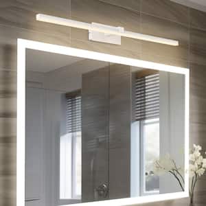 Nimbus 23.6 in. 1-Light White Modern Minimalist LED Wall Sconce