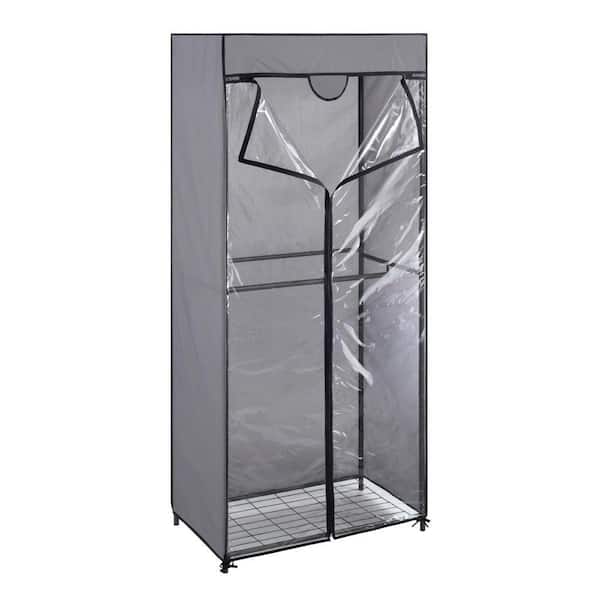 Whitmor Gray Portable Closet (30 in. W x 69 in. H)