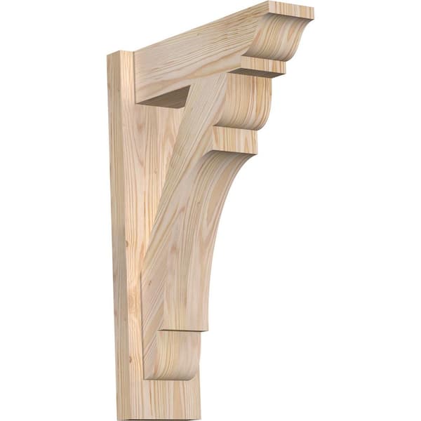 Ekena Millwork 6 in. x 24 in. x 16 in. Douglas Fir Olympic Traditional Smooth Outlooker