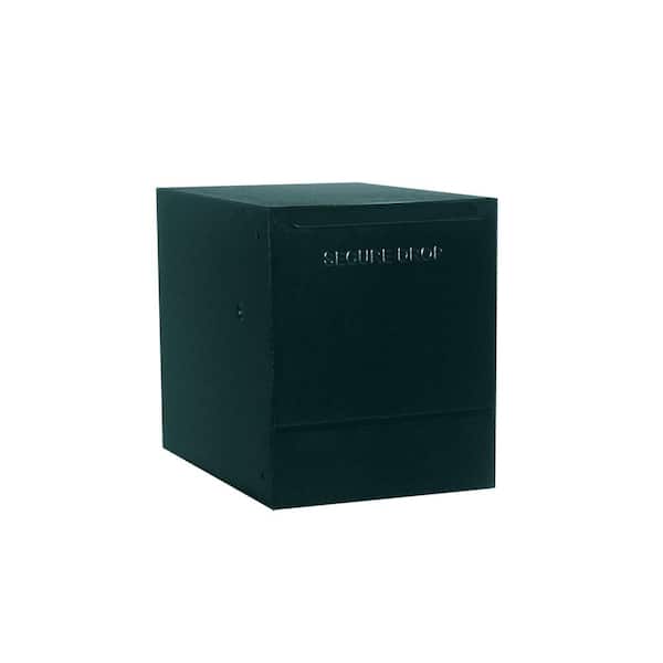 dVault Black Package Drop Vault Wall-Mount (Top only) Mailboxes