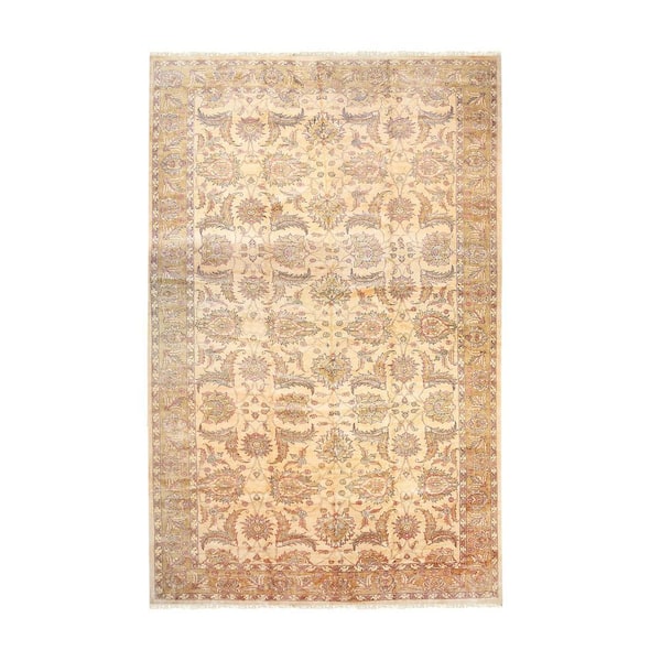 Beige 15 ft. x 21 ft. Hand Knotted Wool Classic Area Rug