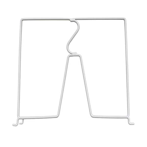 8-Pack Adjustable Wire Shelf Dividers for Closet, 12-inch Deep Metal Pantry Organizer for Clothes and Handbags, Clear