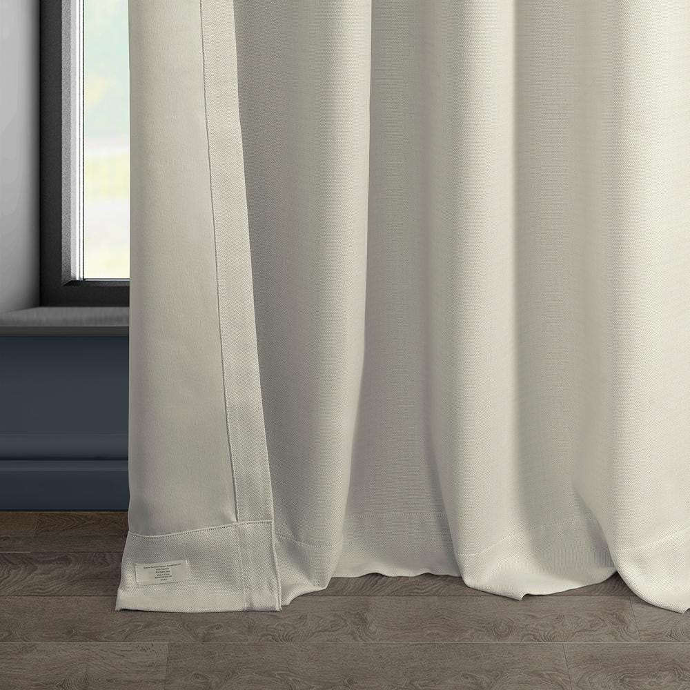 Birch Faux Linen Grommet Blackout Curtains 84 Inches Long