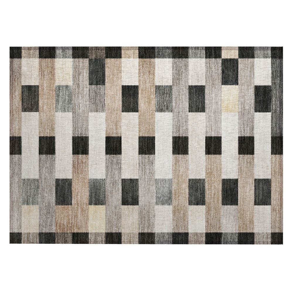 Chantille Machine Washable Indoor/Outdoor Abstract ACN2888 Charcoal 2 ft. x 3 ft. Accent Rug price history on PriceWatchPro