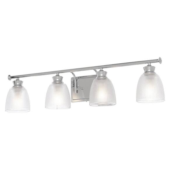 Progress Lighting Lucky Collection 33.56 in. 4-Light Polished