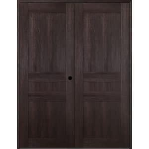 72 in. x 80 in. Left Hand Active Veralinga Oak Wood Composite Double Prehung Interior Door
