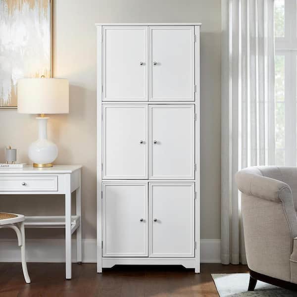 Home Decorators Collection Bradstone White 6 Door Storage Cabinet ...
