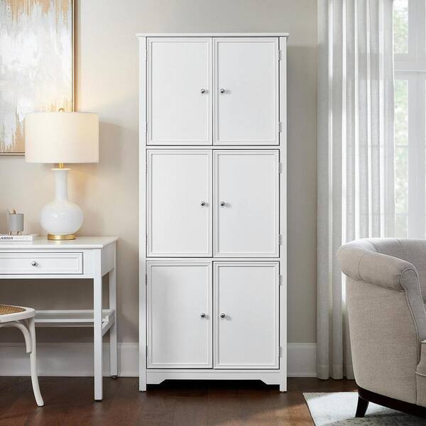 6 Door Storage Cabinet, Tall White Storage Cabinets With Doors