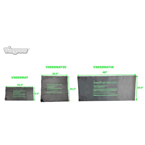 Viagrow 20.5 in. x 8.5 in. Seed Propagating Seedling Heat Mat VSEEDMAT -  The Home Depot
