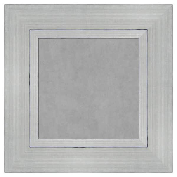Amanti Art Romano Silver 19 in. x 19 in Framed Magnetic Board