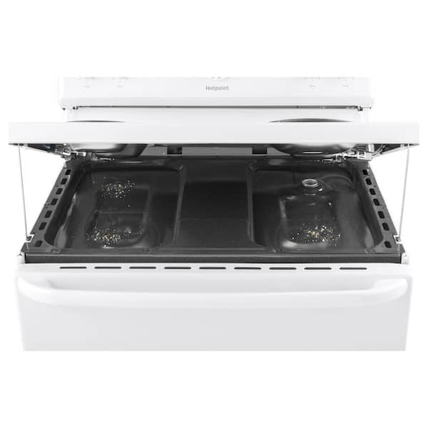 Hotpoint - 30 in. 4 Burner Element Free-Standing Electric Range in White