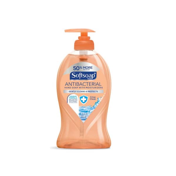 Softsoap Antibacterial Liquid Hand Soap Pump 11.25 fl. oz. Bottles Crisp  Clean Scent 11.3 fl oz 332.7 mL Bacteria Remover Hand Orange 6 Carton -  Office Depot