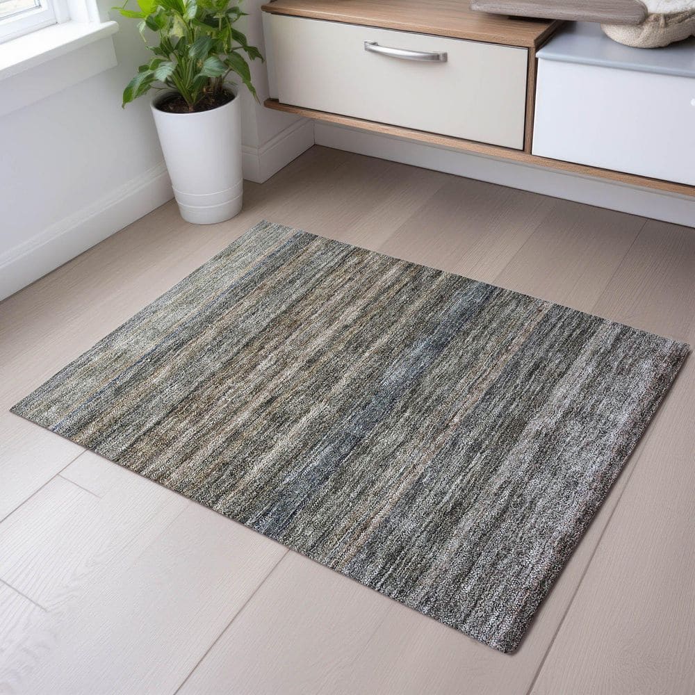 Mayfield Premium Machine Washable Abstract AMF1167 Taupe 2 ft. x 3 ft. Area Rug price history on PriceWatchPro