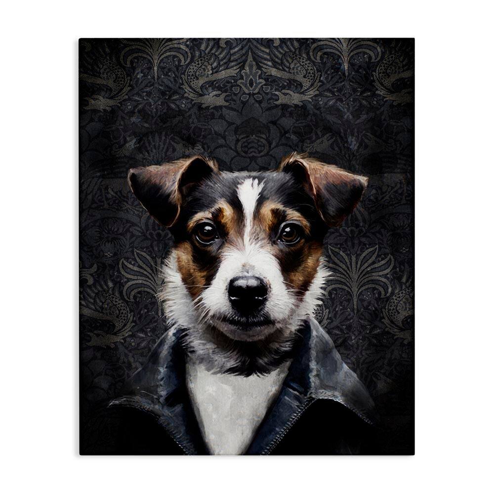 Dog with Ornate Background by Svetlana Aleynikova Unframed Animal Graphic Art Print 30 in. x 24 in. price history on PriceWatchPro