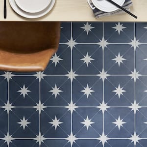Polaris Navy 9 in. x 9 in. Matte Porcelain Floor and Wall Tile (10.76 sq. ft./Case)