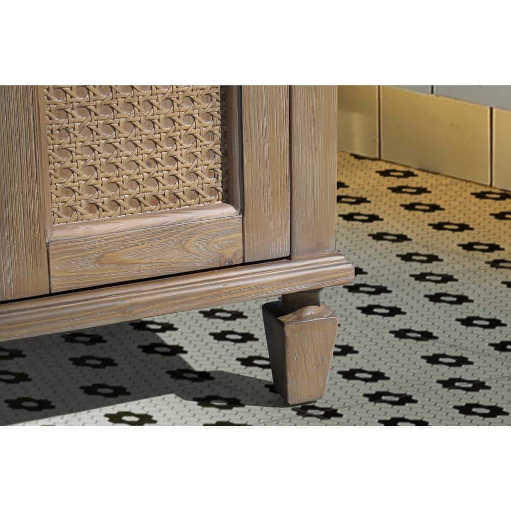 Annie 55" Weathered Fir Double Sink Bathroom Vanity