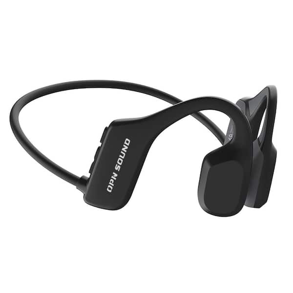 OPN Sound Mezzo Black Wireless Bluetooth Bone-Conduction Behind The Neck Headphones with Microphone