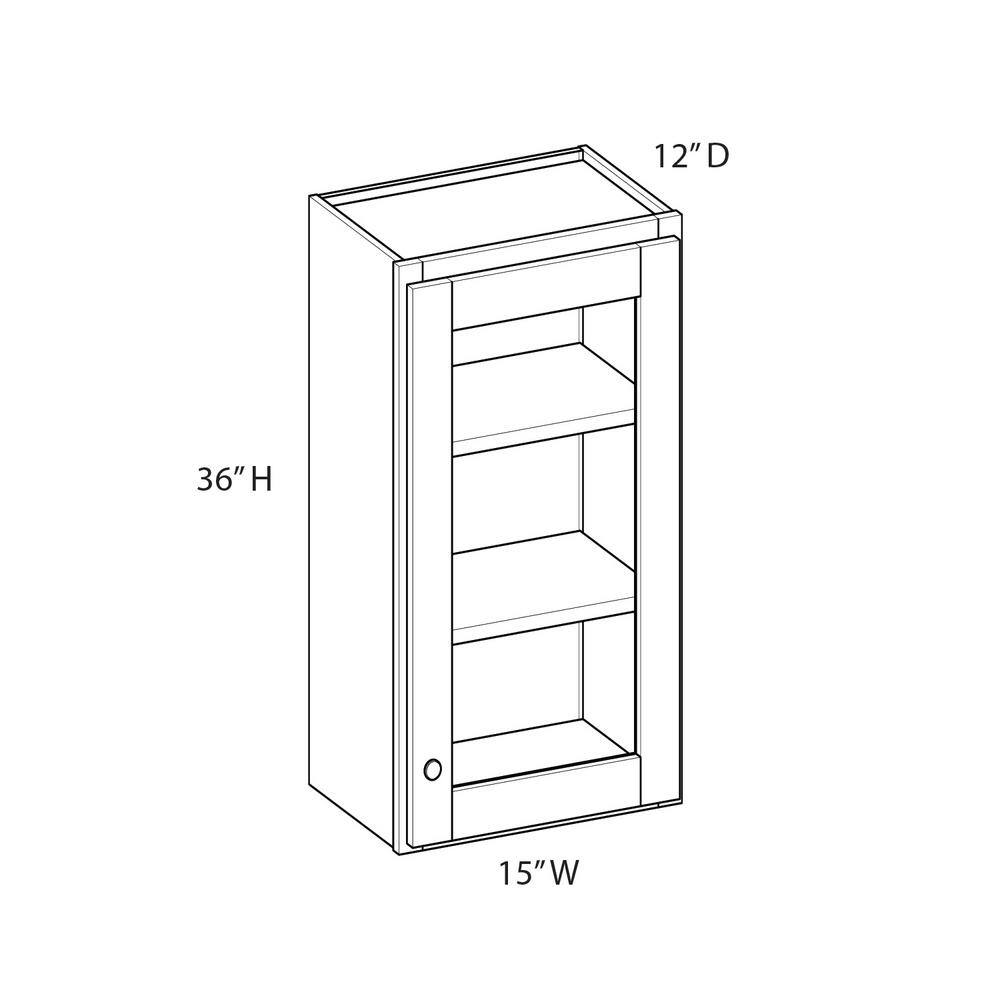 Norfolk Shaker 15 in. W x 36 in. H x 12 in. D in Painted White Plywood Asse