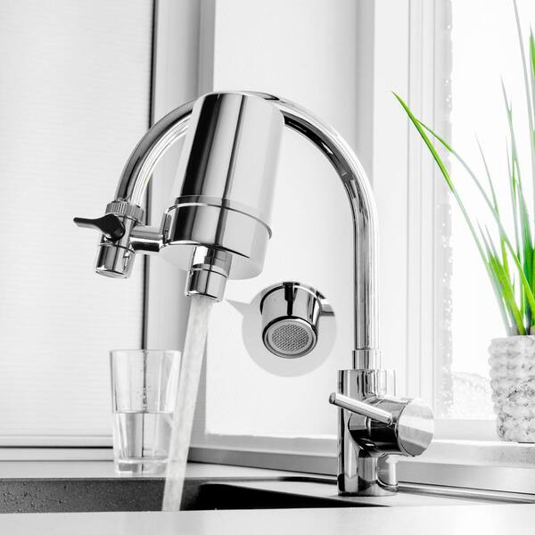 Ispring Df2 Series 500 Gal Faucet Mount Water Filtration System Bpa Free Chrome Finish Df2 Chr The Home Depot