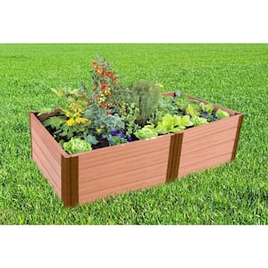 4 ft. x 8 ft. x 22 in. Classic Sienna Composite Raised Garden Bed - 2 in. Profile