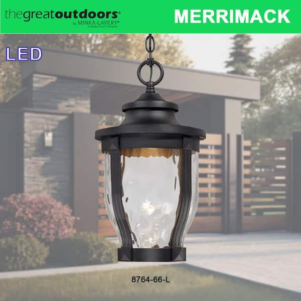 Minka Lavery Merrimack 1-Light Black Outdoor Integrated LED