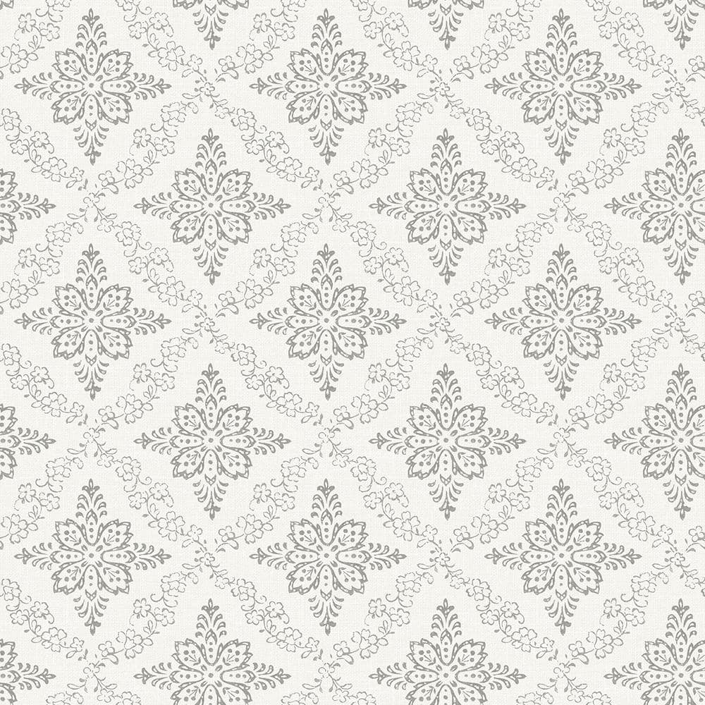 Wynonna Light Grey Geometric Floral Light Grey Wallpaper Sample price history on PriceWatchPro
