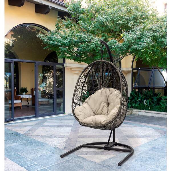 Better homes and gardens lantis outdoor wicker hanging 2025 chair with stand