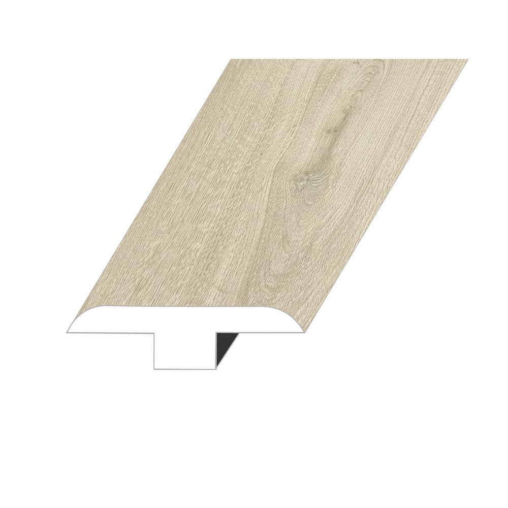 Lineage Timeless Pearl 0.5 in. Thick x 1.8 in. W x 94.5 in. L HDF Waterproof Laminate Embossed Wood Look T-Molding price history on PriceWatchPro