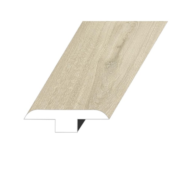 Montserrat Lineage Timeless Pearl 0.5 in. Thick x 1.8 in. W x 94.5 in. L HDF Waterproof Laminate Embossed Wood Look T-Molding