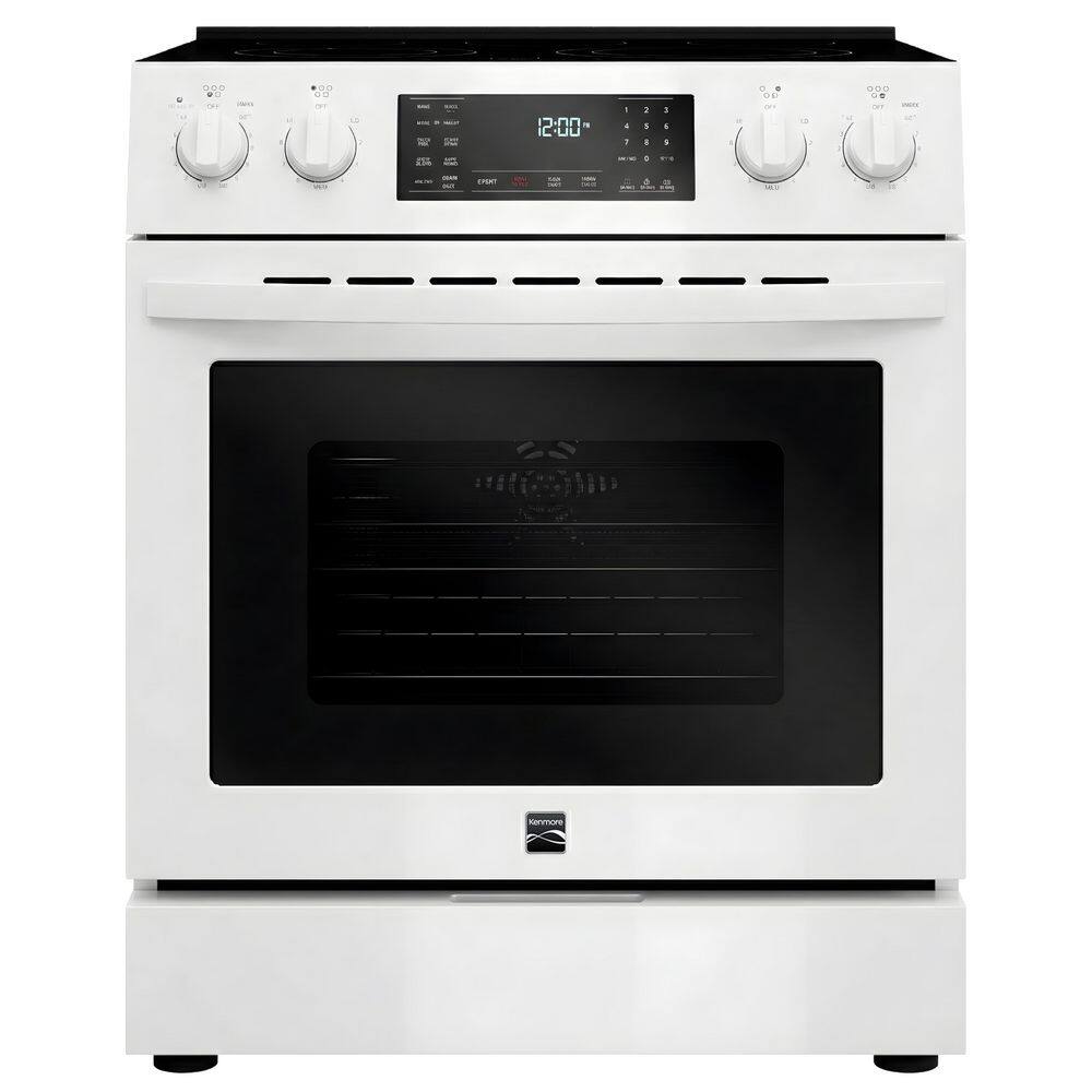 30 in. 4 Element Slide-In Electric Range in White with Air Fryer price history on PriceWatchPro