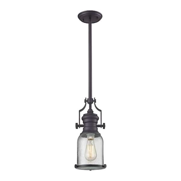 Titan Lighting Chadwick 1-Light Oil-Rubbed Bronze Pendant