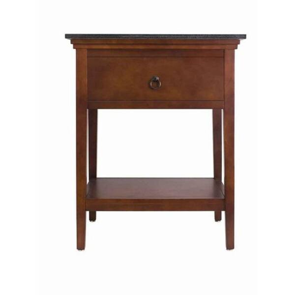 American Standard Brook 26.50 in. W x 19.25 in. D x 33.25 in. H Console Table in Cognac-DISCONTINUED