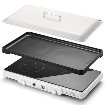 Cuisinart 2-Burner 8 in. Cast Iron Stainless Steel Hot Plate with  Temperature Control CB-60P1 - The Home Depot