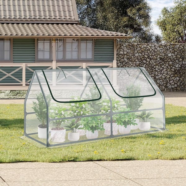 Aoodor 6 ft. W x 3 ft. D x 3 ft. H Portable Mini Greenhouse Kit