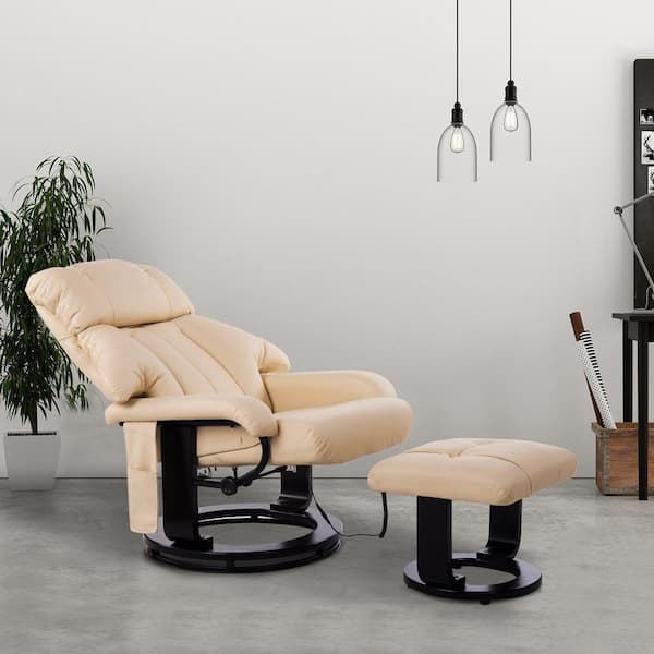 beige massage recliner