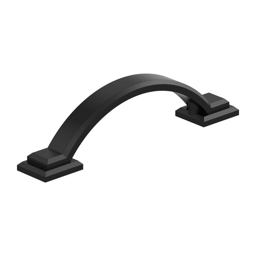 Sheffield 3 in. (76mm) Center-to-Center Traditional Matte Black Arch Cabinet Pull price history on PriceWatchPro