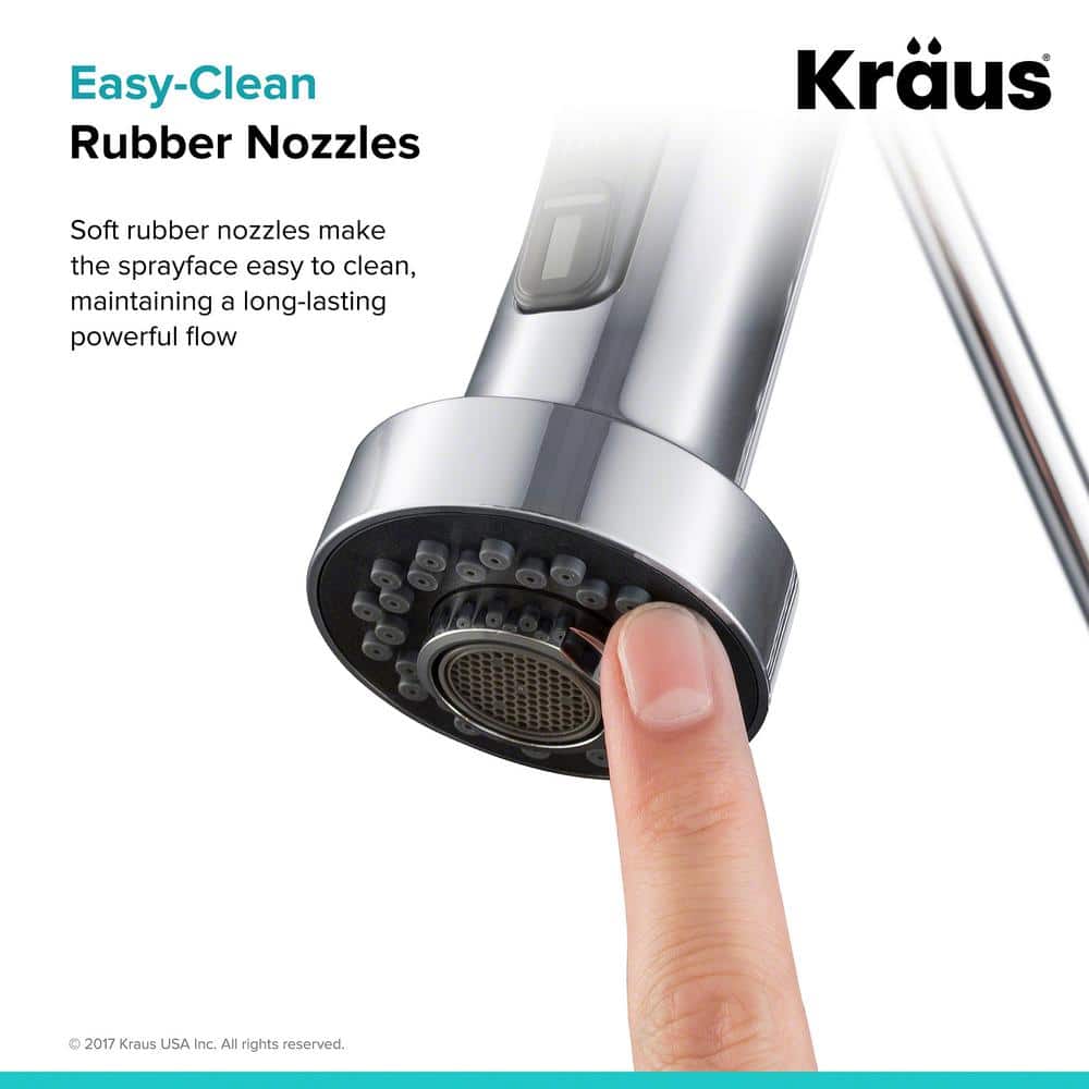 Chrome Dual Function Stainless Steel Kitchen Faucet Sprayer