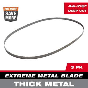 44-7/8 in. 8/10 TPI Metal Deep Cut Extreme High Speed Steel Band Saw Blade (3-Pack) For M18 FUEL/Corded