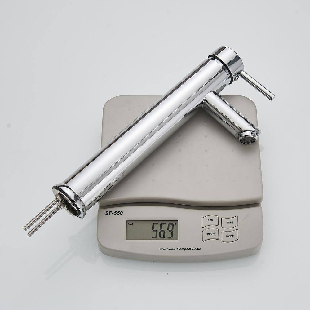 Polished Chrome Single Handle Vessel Sink Faucet