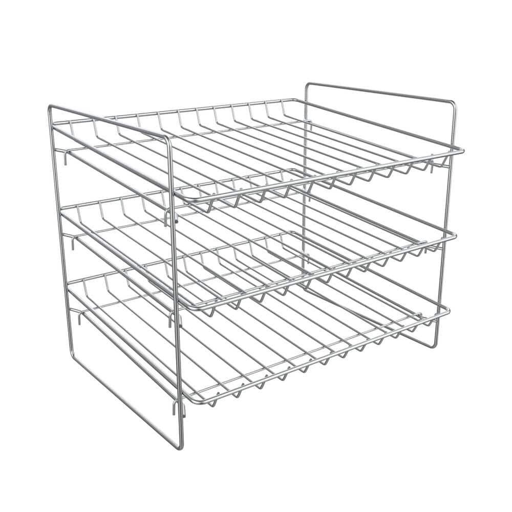GVODE 3-Tier Bronze Stackable Can Rack Adjustable Can Holder Can Storage  Organizer Rack with Side Rack FXHARDWARD-H008 - The Home Depot